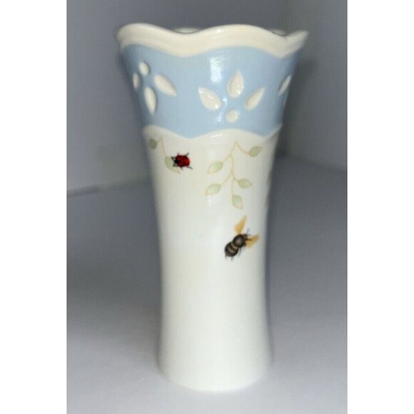Lenox Petite Bud Vase, 4.75” Butterfly Meadow, Ladybug Bee Louise Le Layer - Picture 4 of 8